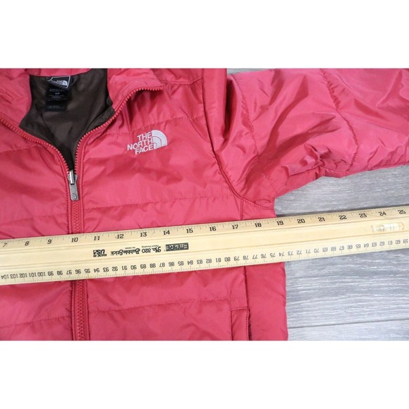 Womens Small The North Face Pink Quilted Puffer Zip Jacket lightweight - Picture 4 of 7